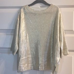 Zara gold girls fancy sweater sz 6